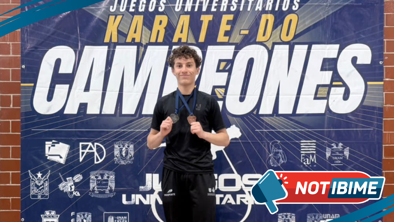 Ricardo Velázquez destaca en los Juegos Universitarios de Karate-Do representando a IBIME