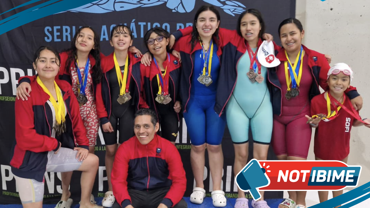 Selección de Natación IBIME conquista nuevamente el primer lugar en el Certamen PRINS.