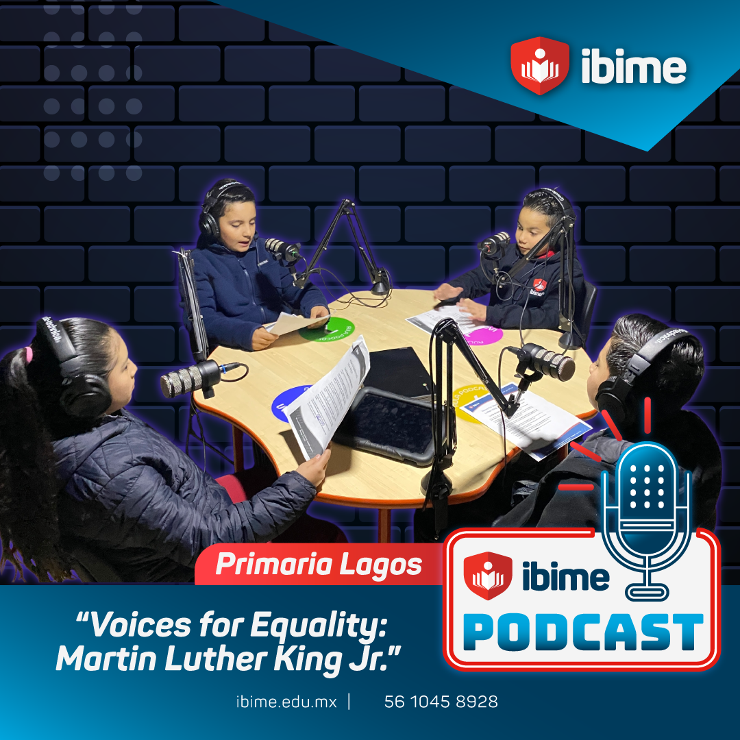 Alumnos de 5° grado presentan un podcast sobre Martin Luther King Jr..
