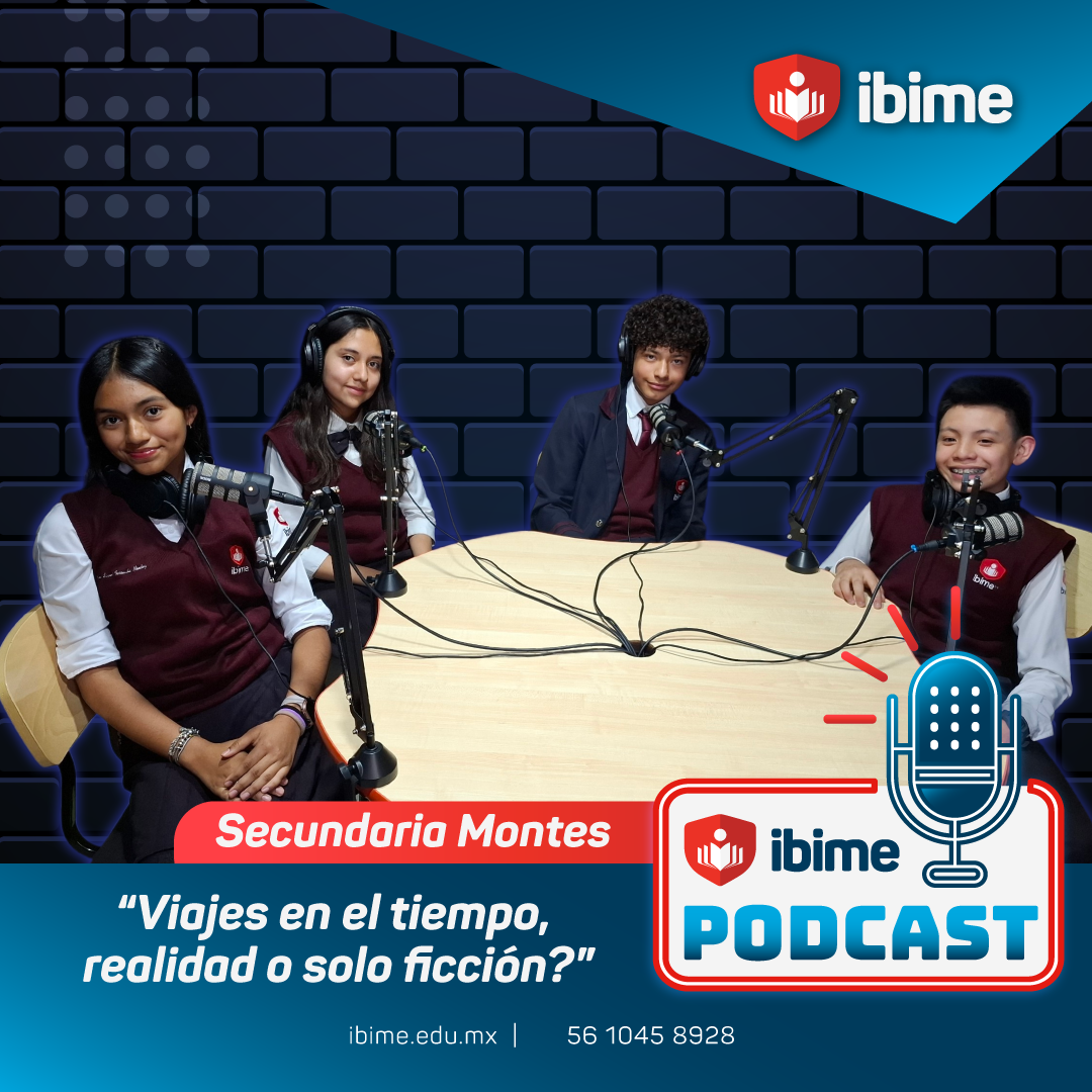 Estudiantes exploran la posibilidad de los viajes en el tiempo en nuevo episodio de podcast.