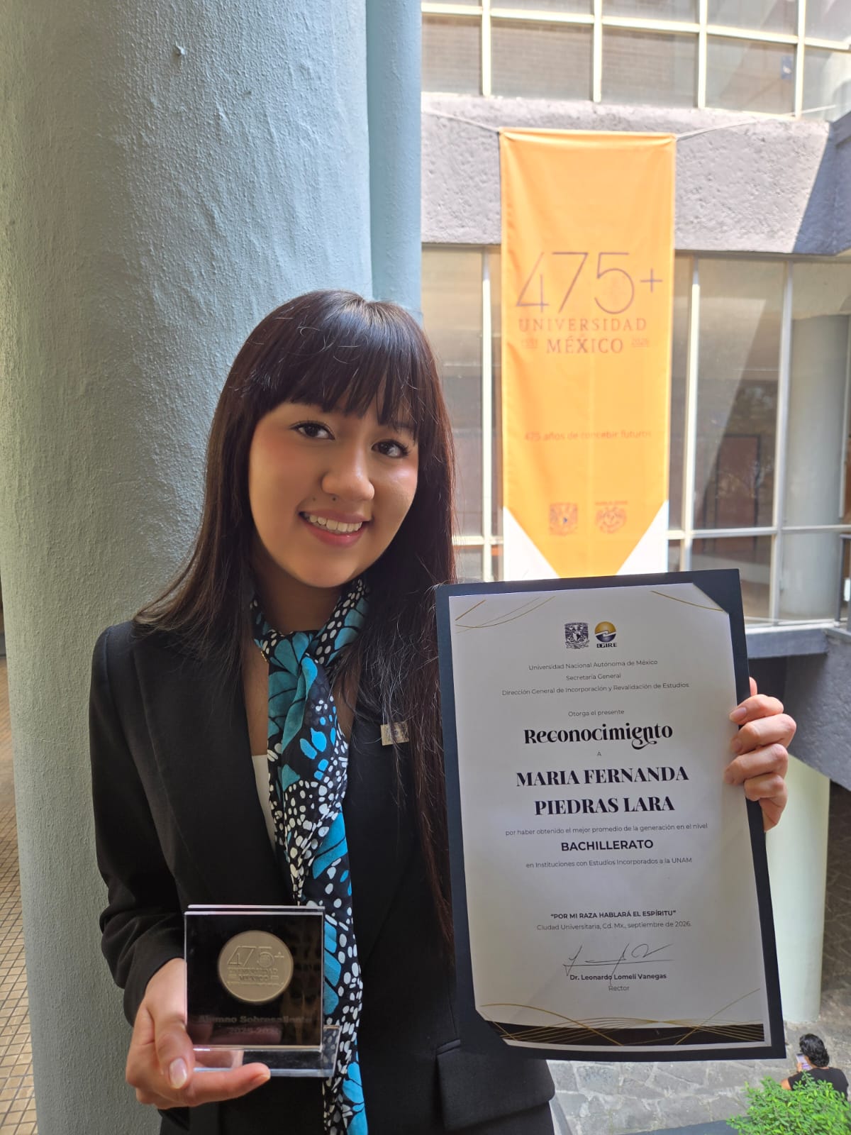 María Fernanda mejor promedio